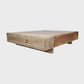 Marlowe Dual-Tone Coffee Table – 51" Handmade Solid Wood Table