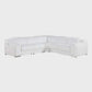 Italian Leather Power Reclining L-Shaped Sectional 112" | Modern Modular Corner Sofa