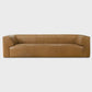 Rialto 105" Tan Top Grain Buffalo Leather Sofa | Modern Luxury 3-Seater