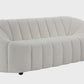 White Teddy Sherpa Sofa – 84" Modern 2-Seat Cozy Boucle Loveseat (84”)
