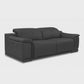 86" Italian Leather Power Reclining Sofa with USB Charging