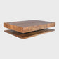 Modern Low Profile Solid Wood Coffee Table with Open Storage | 51" Mango Wood