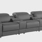 129" Italian Leather Power Reclining Sofa with USB Charging | Luxury Modern Recliner