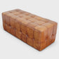 Benjiro 47" Genuine Leather Button Tufted Rectangular Ottoman with Solid Wood Frame