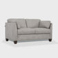Matias Dusty Gray Italian Leather Sofa Loveseat 59"