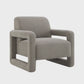 Glenda Gray Chenille Accent Chair | Plush Modern Accent Chair