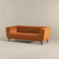 Modern Tufted Sofa 86” – Addison MCM Velvet or Boucle Couch (9 Colors)