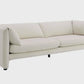 Jaeda Beige Sofa – 89” Modern Linen Sofa (Minimalist 2–3 Seat Couch)
