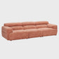 Alis Orange Modular Sofa 107" | Modern Polyester Sectional Sofa