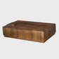 Handcrafted Designer Rectangle Mango Wood Coffee Table 50" | Modern Solid Wood Coffee Table