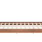 Netz Black & Walnut Queen Bed