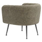 Deco Green Tweed Accent Chair