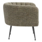 Deco Green Tweed Accent Chair