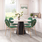 Odessa Green & Gold Dining Chair (Set of 2)