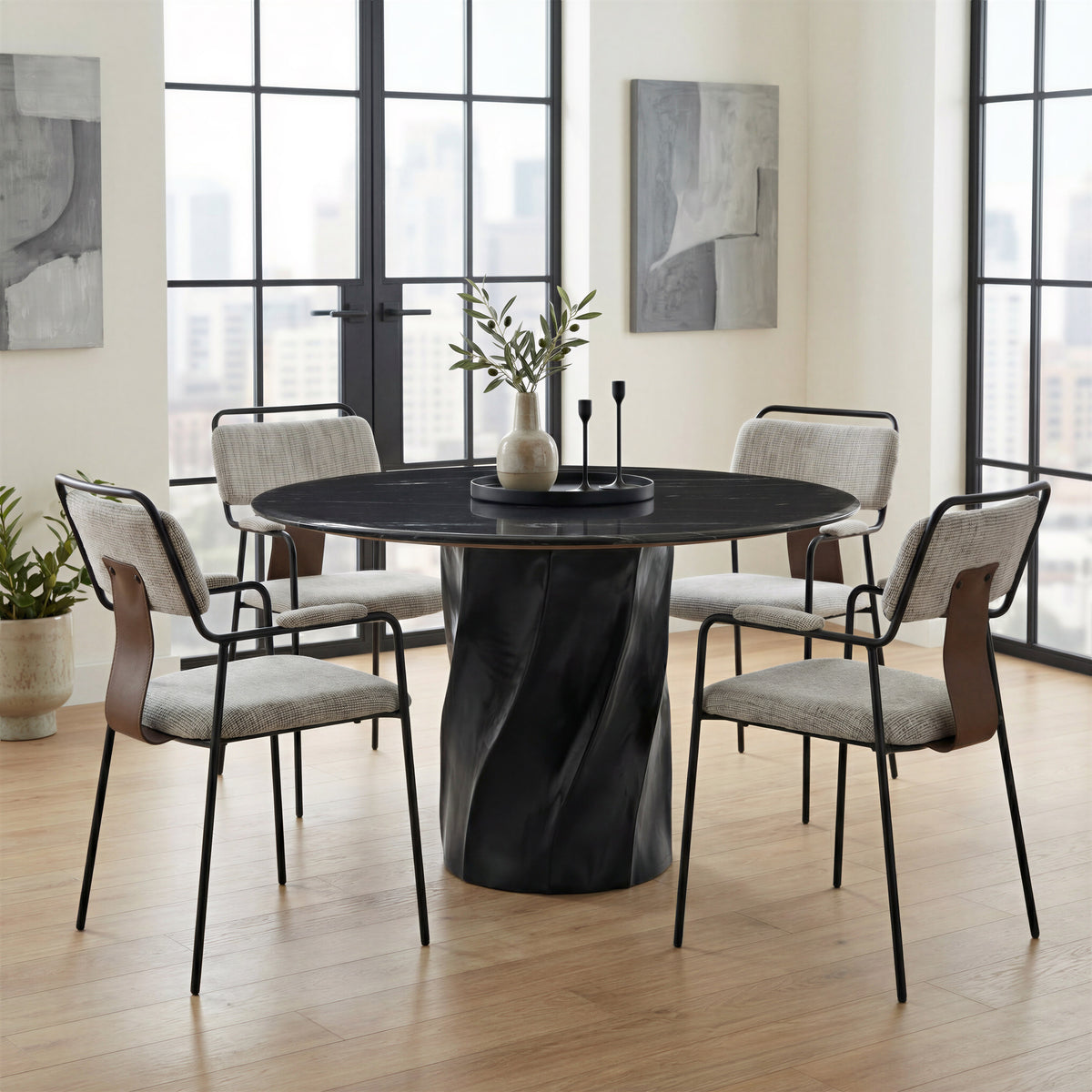 Kuro Black Dining Table