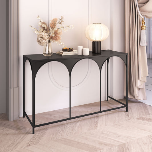 Loriet Black Console Table