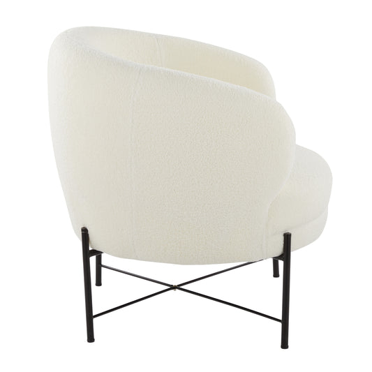Quillan White Fabric Accent Chair – 29.5" Accent Chair – view 2