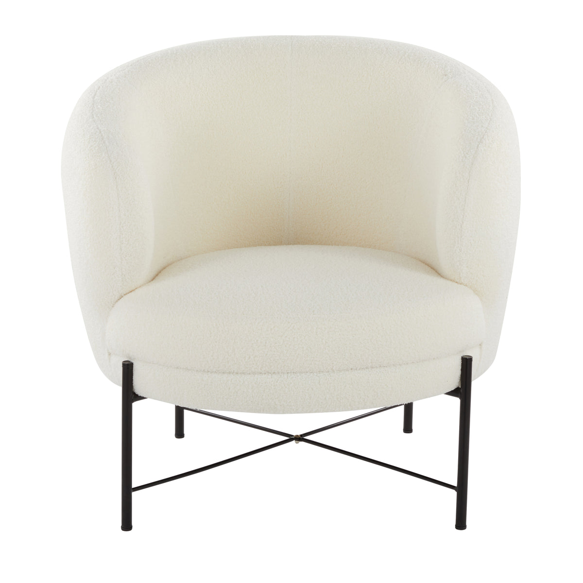 Quillan White Fabric Accent Chair – 29.5" Accent Chair – view 5