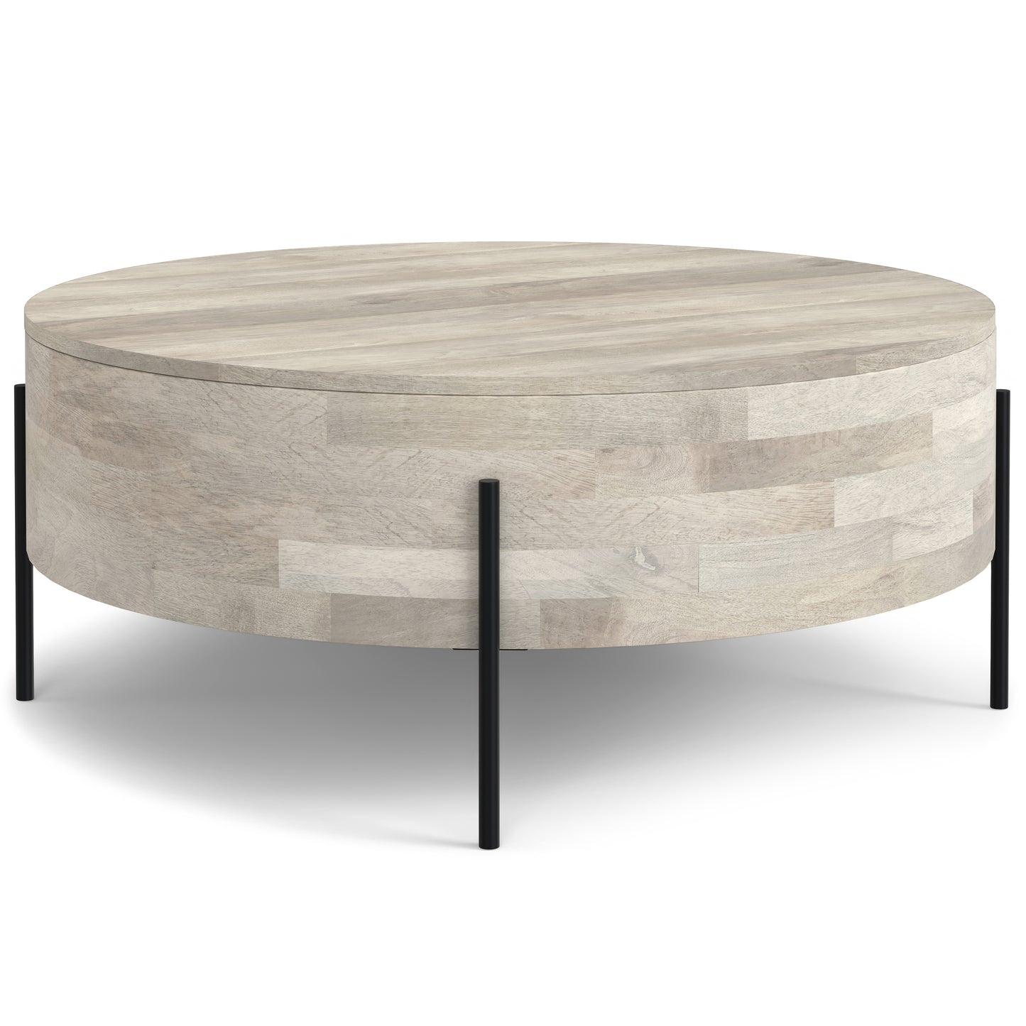 Rayburn White Wood Coffee Table – 38" Coffee Table