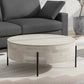 Rayburn White Wood Coffee Table – 38" Coffee Table – view 3