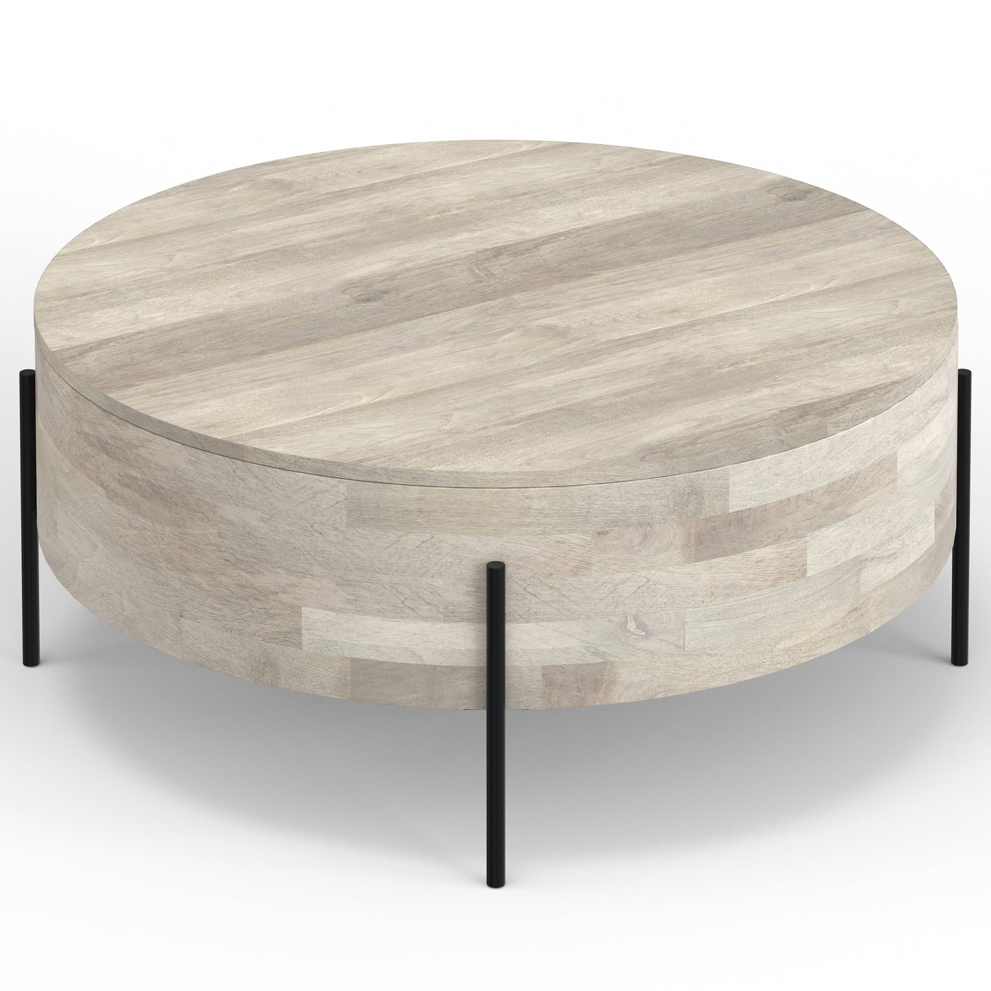 Rayburn White Wood Coffee Table – 38" Coffee Table – view 4