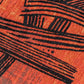 Red And White Abstract Washable Area Rug With UV Protection Area Rug | 9' x 13' close-up showing texture and design.
