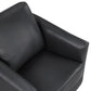 Rennick Leather Swivel Accent Chair – 33" Barrel Chair – view 6