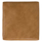 Rex Genuine Leather Square Ottoman in a rich tan color, 34 inches wide, ideal for modern living spaces.