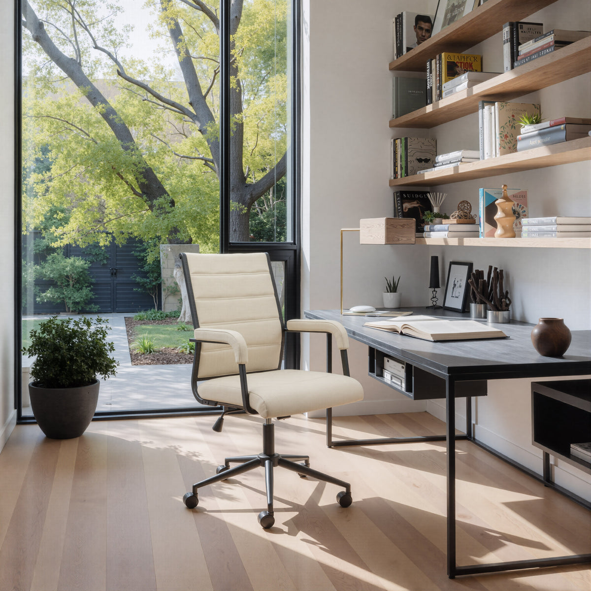 Auction Office Chair in Beige