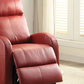 Ricardo Red PU Recliner – 28"W Recliner – view 5