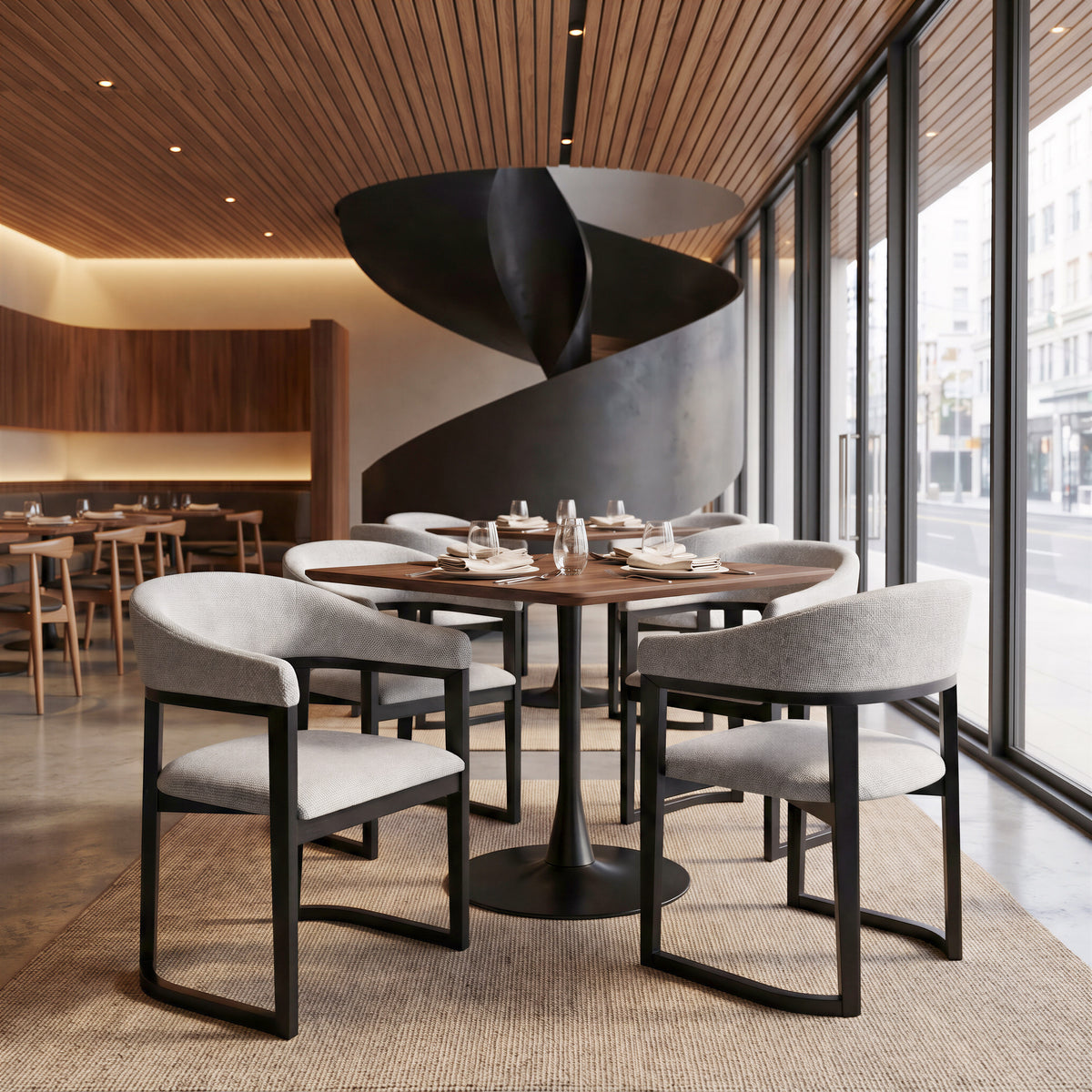 Anasa Gray Dining Chair