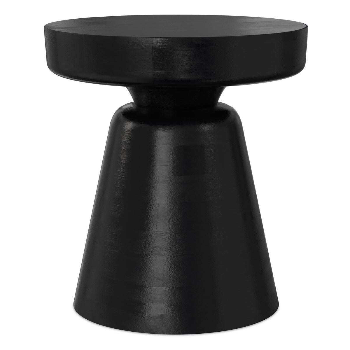 Robbie Solid Wood Accent End Table 16 inch Black 1
