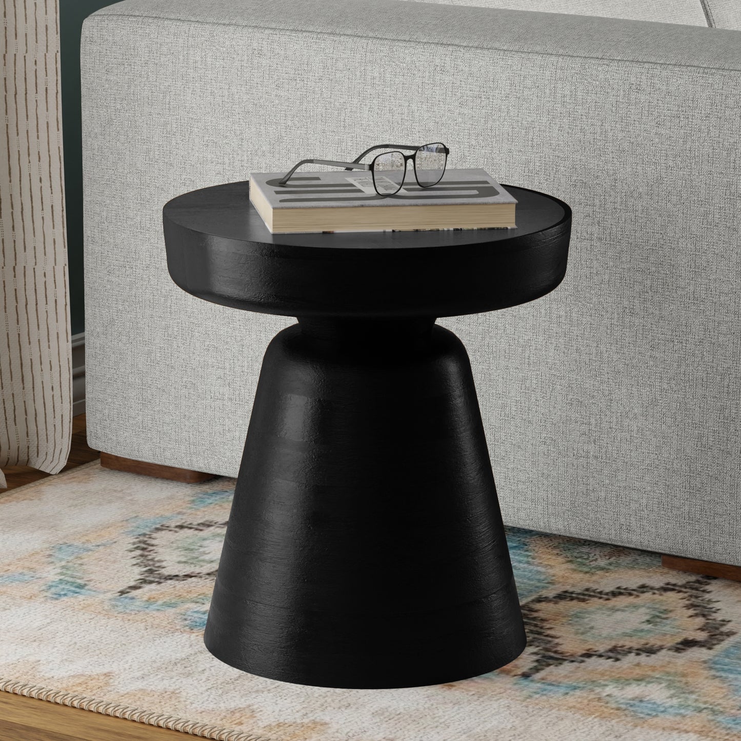 Robbie Black Wood Accent Table – 16" Accent Table – view 2