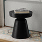 Robbie Solid Wood Accent End Table 16 inch Black 2