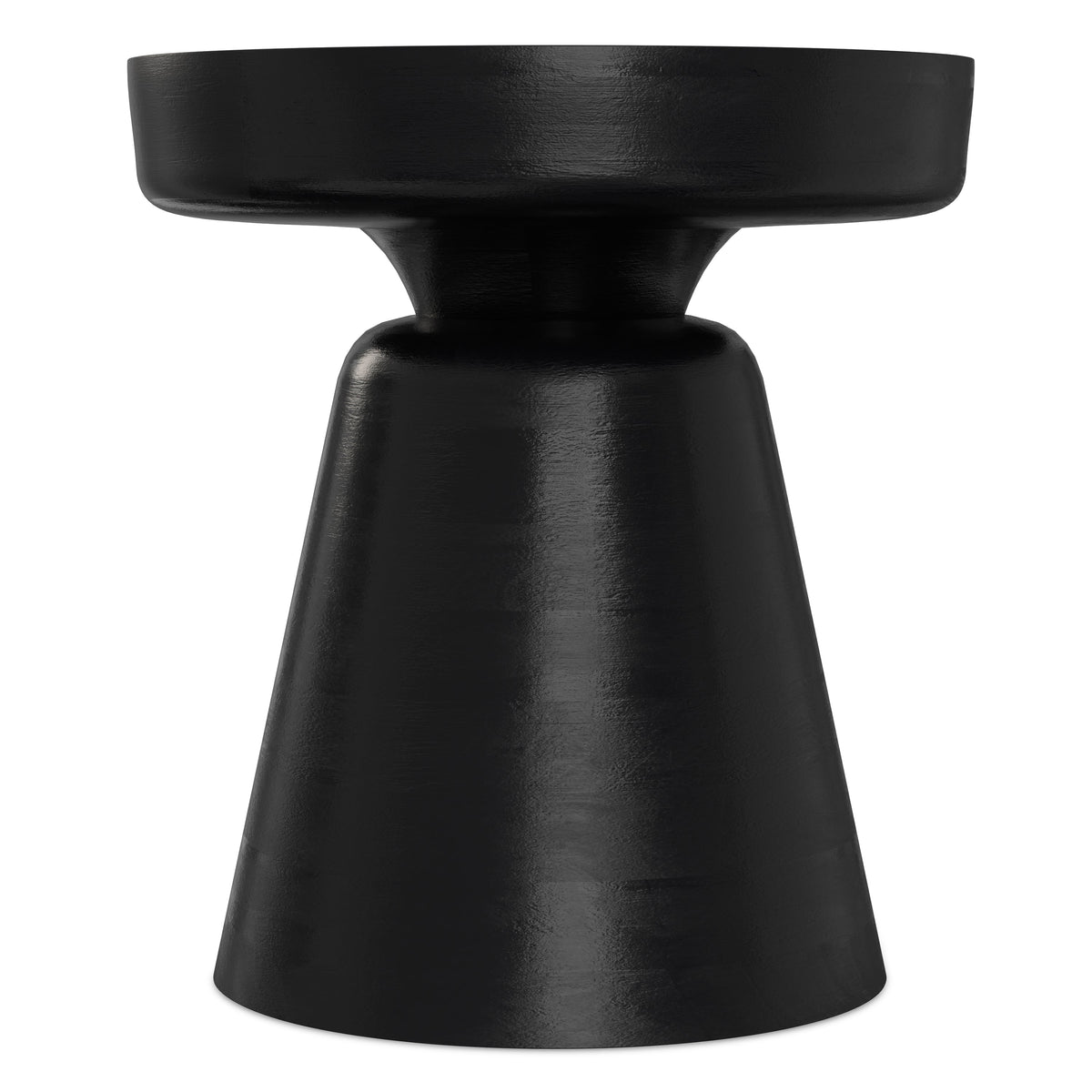 Robbie Solid Wood Accent End Table 16 inch Black 4
