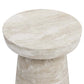 Top view of Robbie Wood Accent End Table showcasing its natural grain patterns and smooth finish.