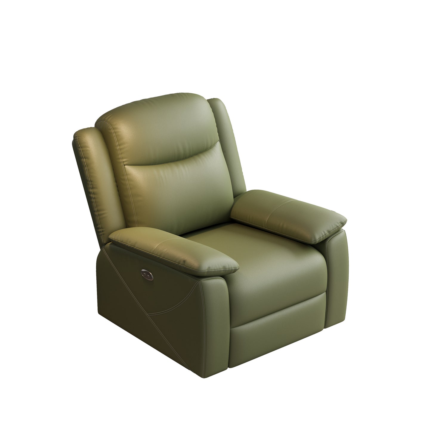 Rocker Recliner Chair with USB Charging Port, 360° Swivel Recliner Sofa, Oversized Electric Reclining Sofa for Adults, nursing chair with Overstuffed Cushion and Back( GREEN)