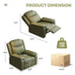 Rocker Recliner Chair with USB Charging Port, 360° Swivel Recliner Sofa, Oversized Electric Reclining Sofa for Adults, nursing chair with Overstuffed Cushion and Back( GREEN) – view 4