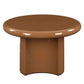 Ronald Brown High Gloss End Table 28"W in rich brown finish with sleek, modern design for contemporary interiors.