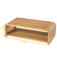 Rosalind Curved Coffee Table with Rattan Sides – 2-Tier Storage, Boho Farmhouse – view 7