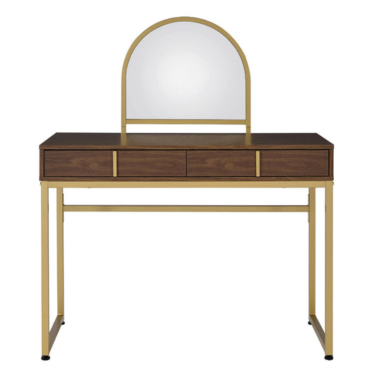 Rosalind Gold Metal Vanity Table