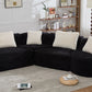 Rosalind Modular Sectional Sofa – 137.8" Bubble Velvet Sofa – view 11