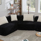 Rosalind Modular Sectional Sofa – 137.8" Bubble Velvet Sofa – view 12