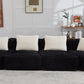 Rosalind Modular Sectional Sofa – 137.8" Bubble Velvet Sofa – view 14