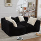 Rosalind Modular Sectional Sofa – 137.8" Bubble Velvet Sofa – view 19