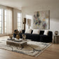 Rosalind Modular Sectional Sofa – 137.8" Bubble Velvet Sofa – view 2