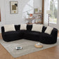 Rosalind Modular Sectional Sofa – 137.8" Bubble Velvet Sofa – view 6