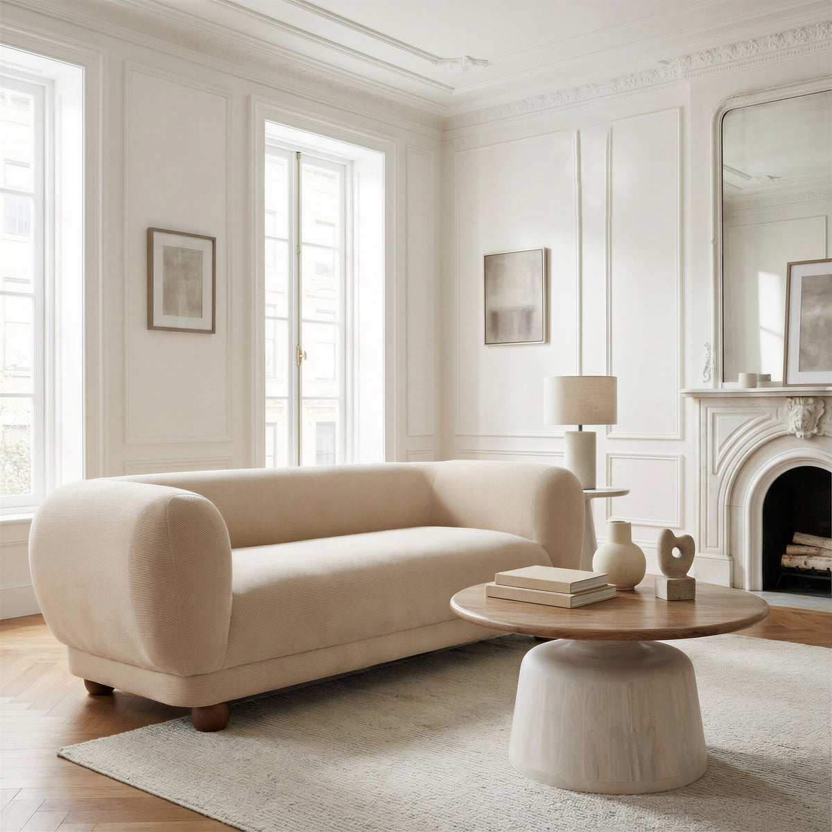 Goblet Brown & White Coffee Table
