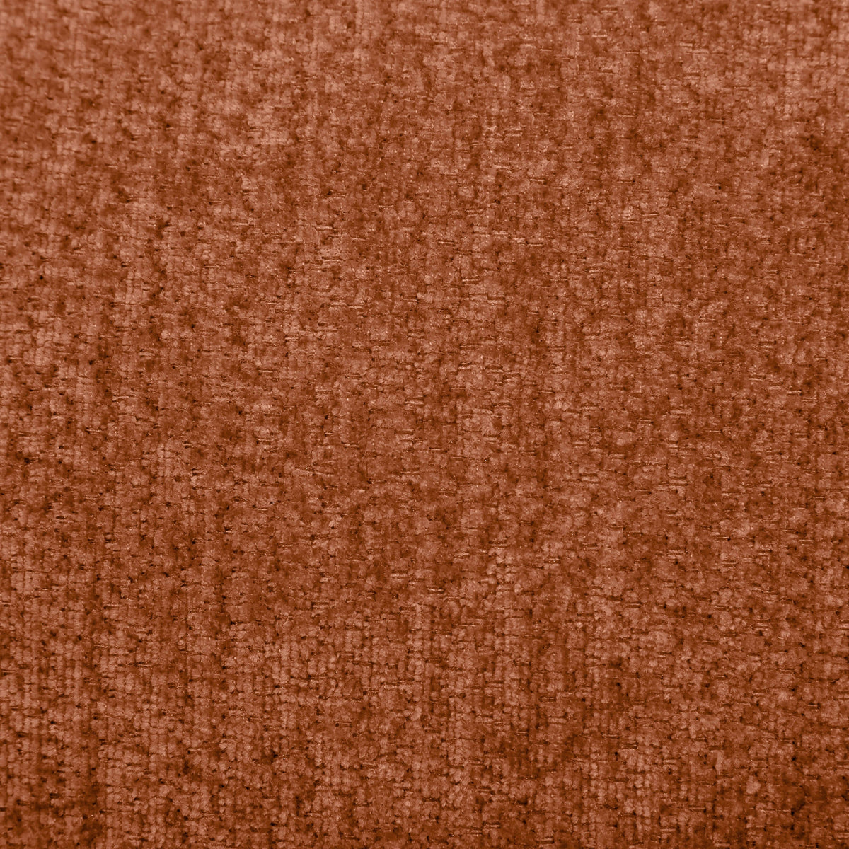 Fabric swatch of modern curved sectional sofa in warm brown texture, showcasing soft, comfortable upholstery.
