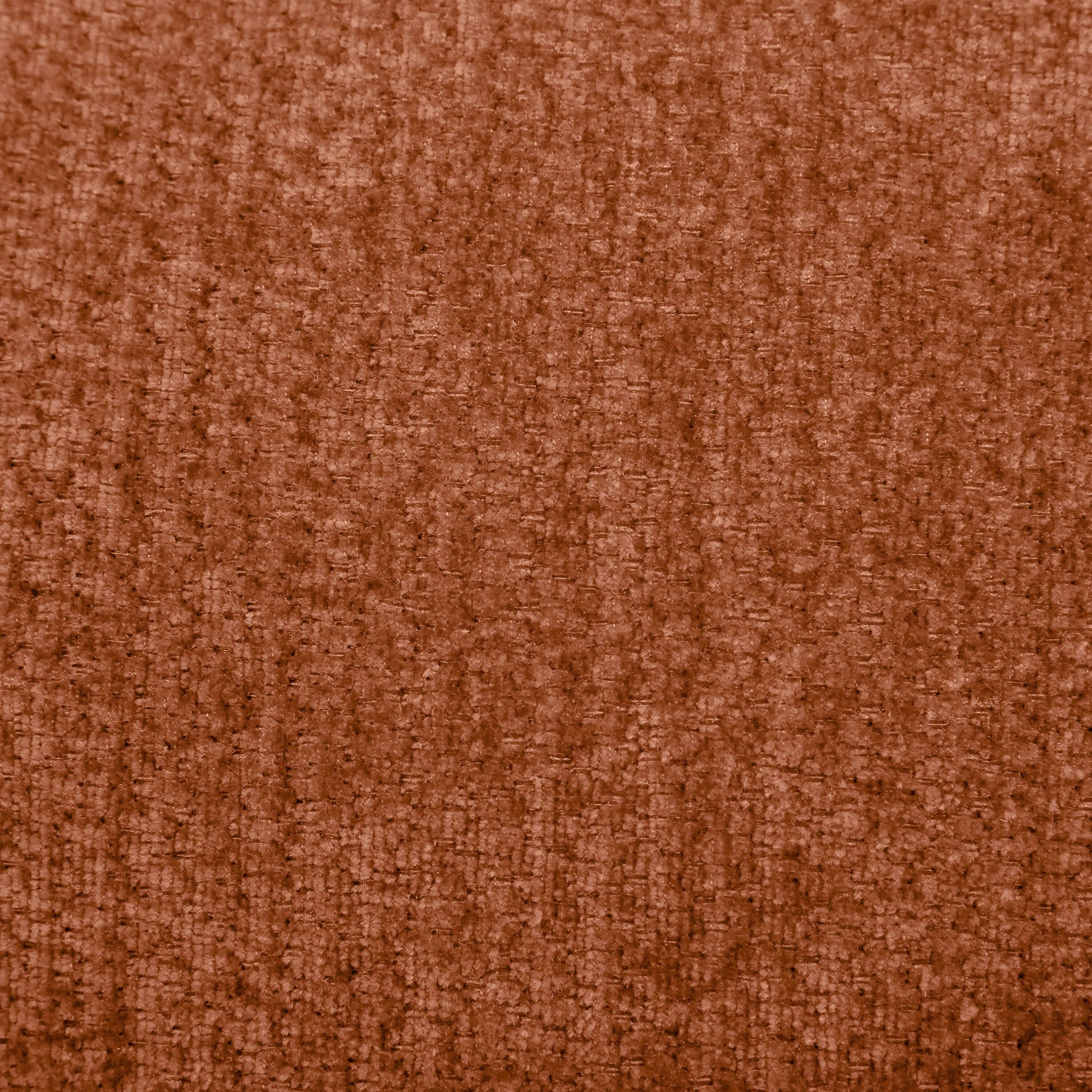Fabric swatch of modern curved sectional sofa in warm brown texture, showcasing soft, comfortable upholstery.